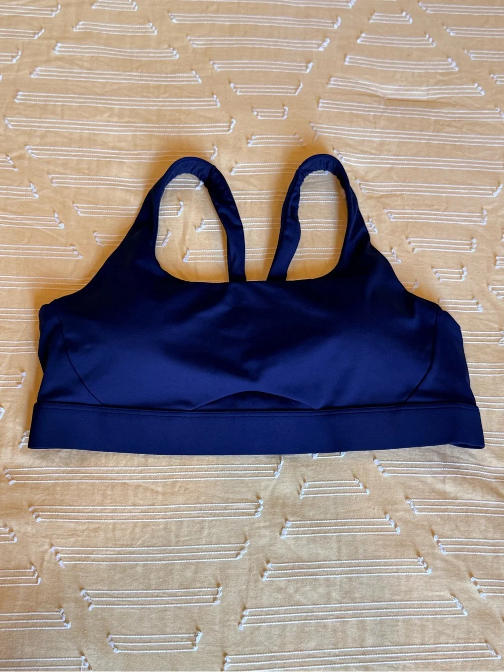 Athleta Deep Navy Racerback Sports Bra - Picture 2 of 4